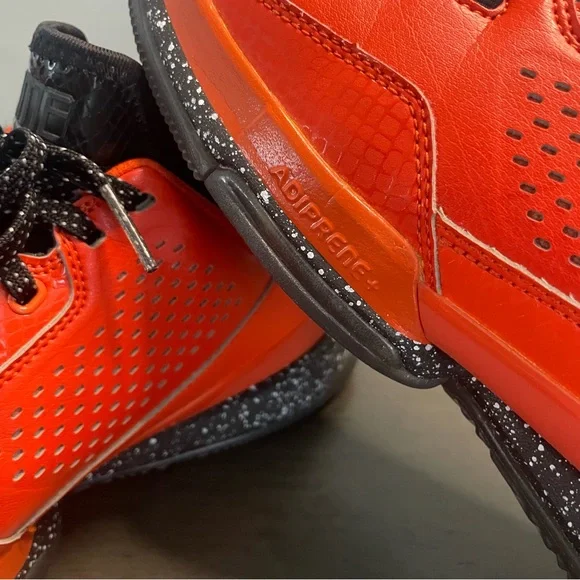 Adidas Damian Lillard Custom Orange Black Men's Basketball Shoe Size 12 - Picture 7 of 14